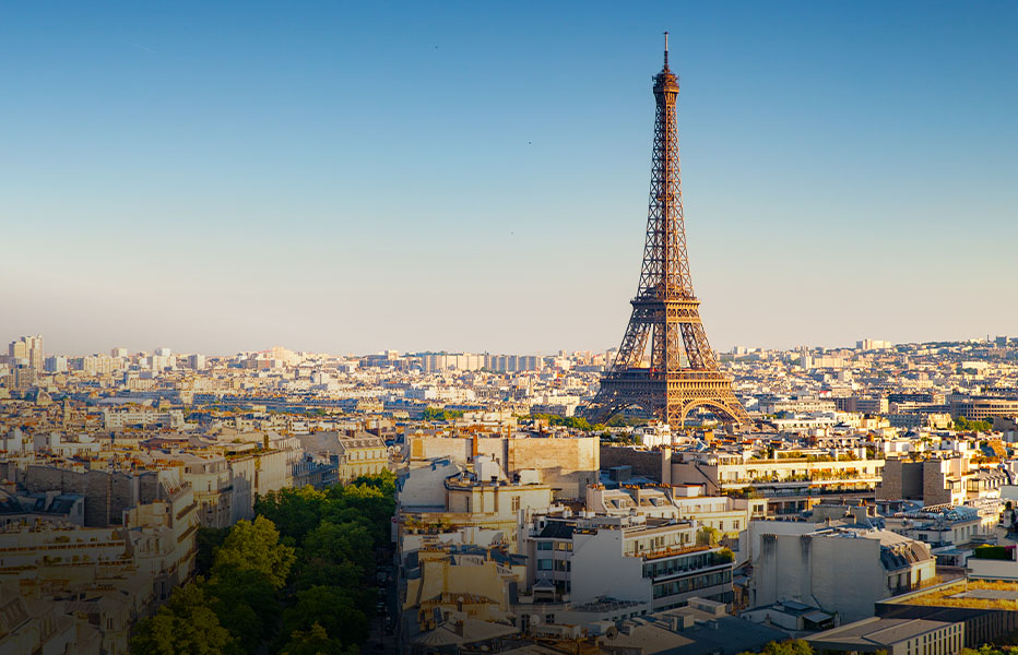 Paris destination card